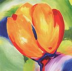 Tulips Canvas Paintings - Riotous Tulips III